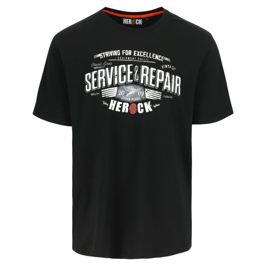 HEROCK Garage werk t-shirts in zwart