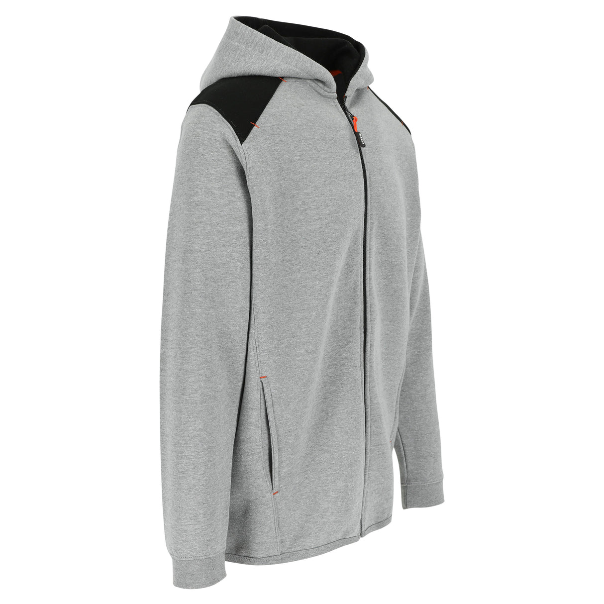 HEROCK Juno hoodievest met verstevigde ellebogen – schuin vooraanzicht