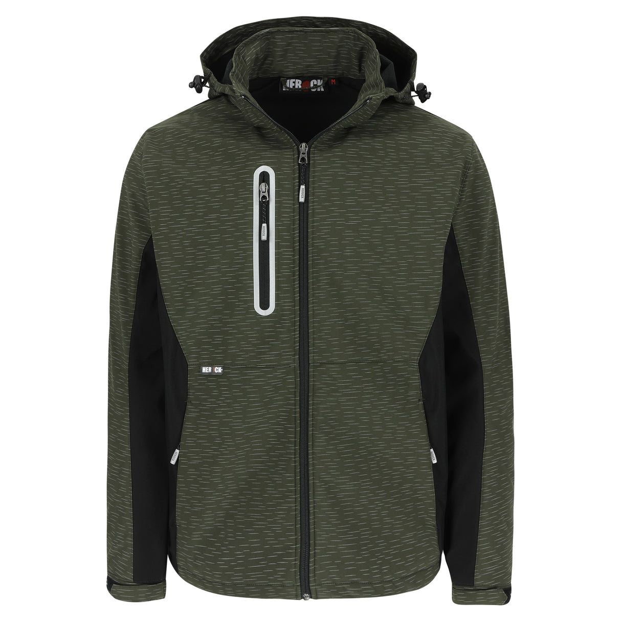 HEROCK Flexor reflecterende 3-laags softshelljas – vooraanzicht