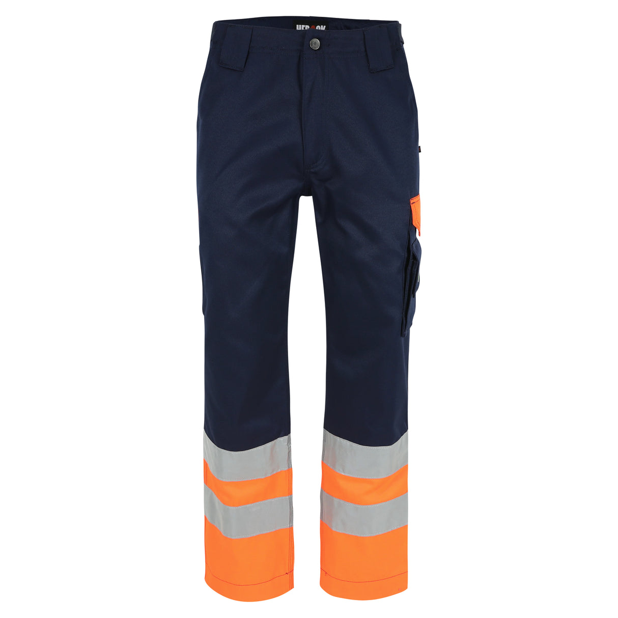 HEROCK Olympus high-vis werkbroek EN ISO 20471 – vooraanzicht