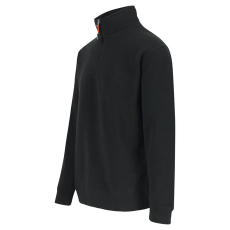 HEROCK Vigor werksweater met korte rits – schuin achteraanzicht