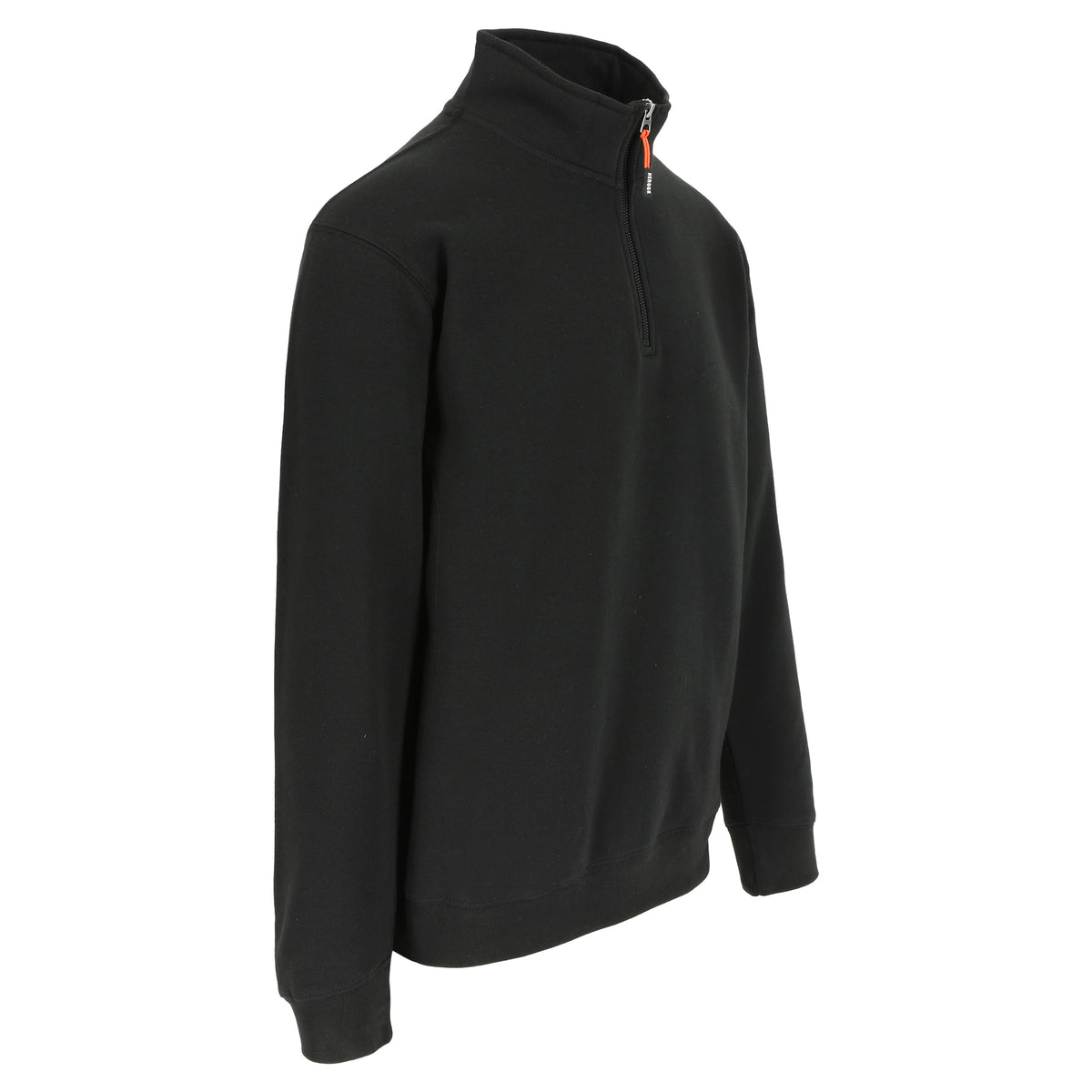 HEROCK Vigor werksweater met korte rits – schuin vooraanzicht