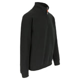 HEROCK Vigor werksweater met korte rits – schuin vooraanzicht