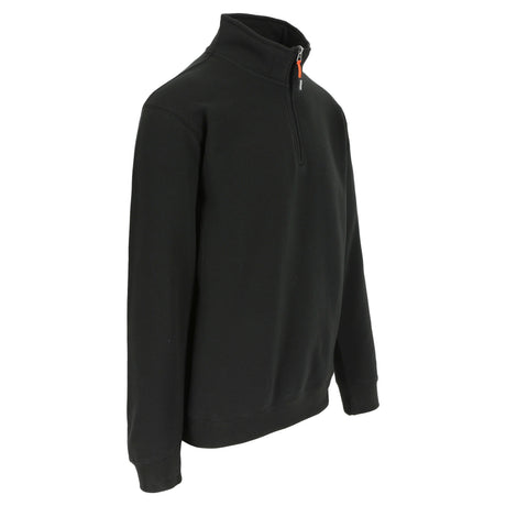HEROCK Vigor werksweater met korte rits – schuin vooraanzicht