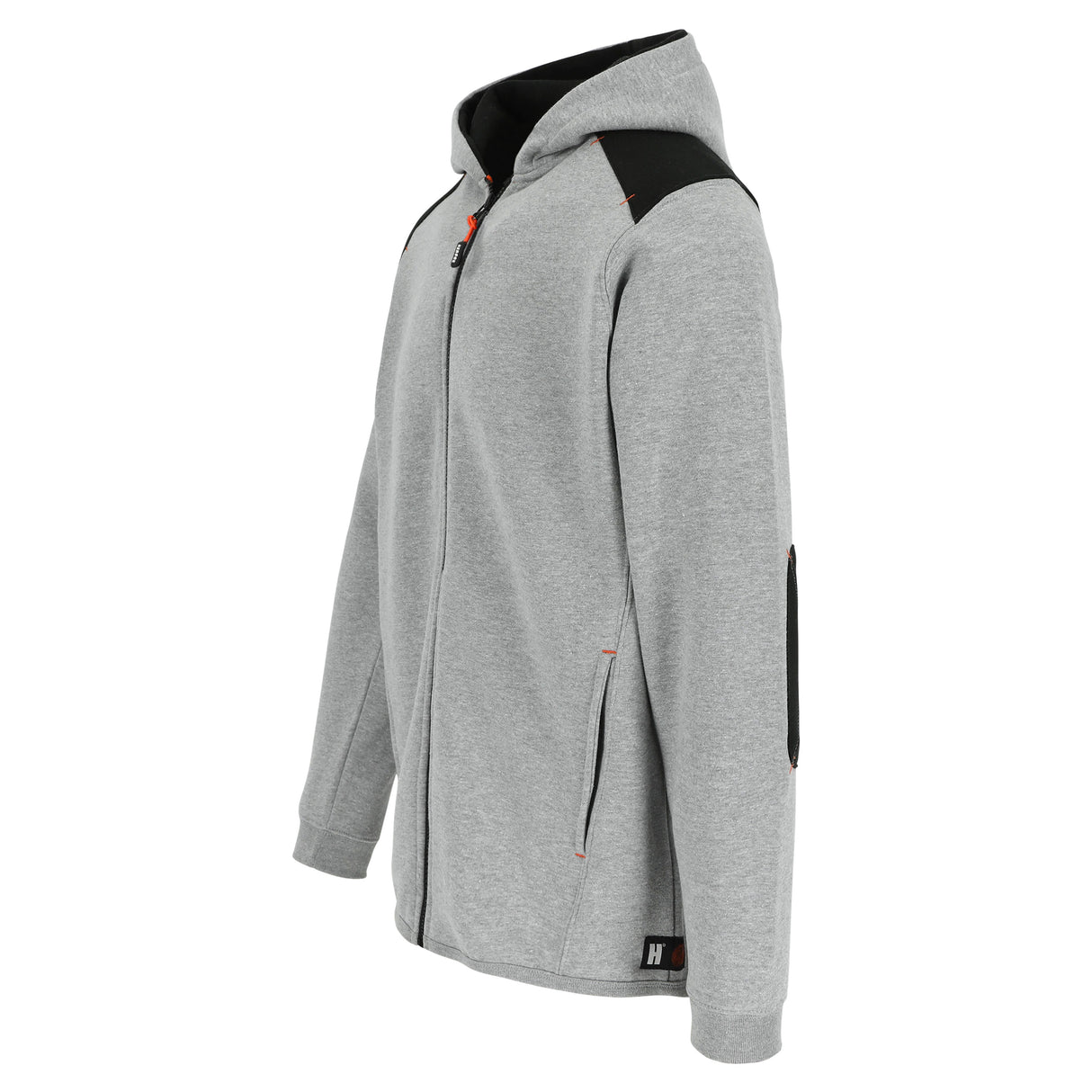HEROCK Juno hoodievest met verstevigde ellebogen – schuin achteraanzicht