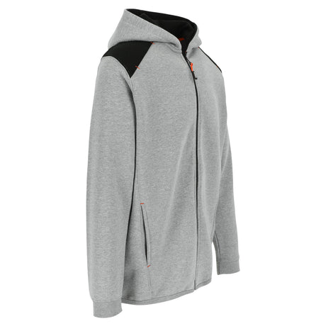 HEROCK Juno hoodievest met verstevigde ellebogen – schuin vooraanzicht