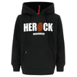 HEROCK Kids Hero kinderhoodie zwart – vooraanzicht