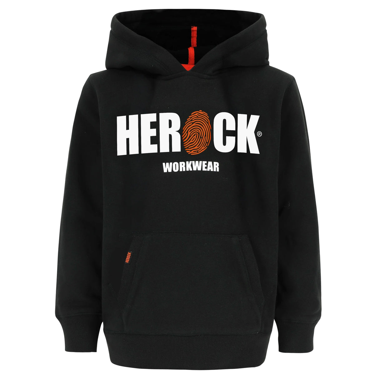 HEROCK Kids Hero kinderhoodie zwart – vooraanzicht