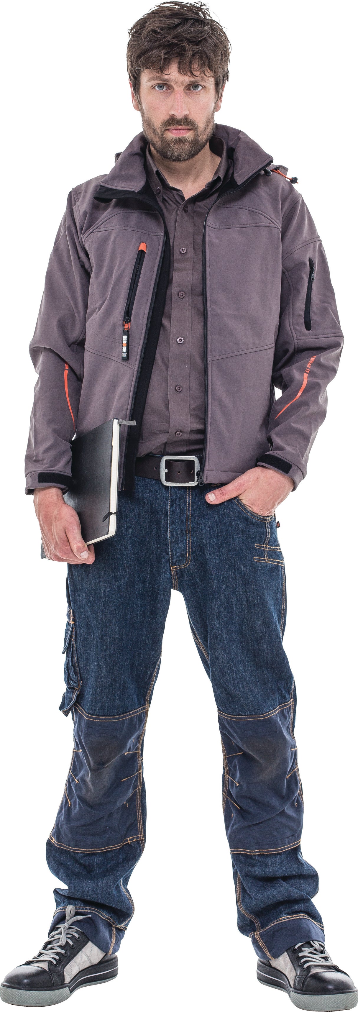 HEROCK Kronos jeans werkbroek met Cordura® kniezakken – sfeerbeeld