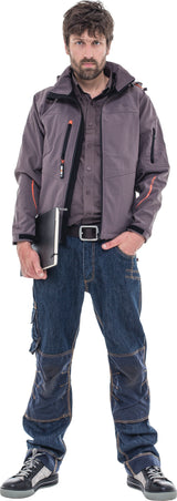 HEROCK Kronos jeans werkbroek met Cordura® kniezakken – sfeerbeeld