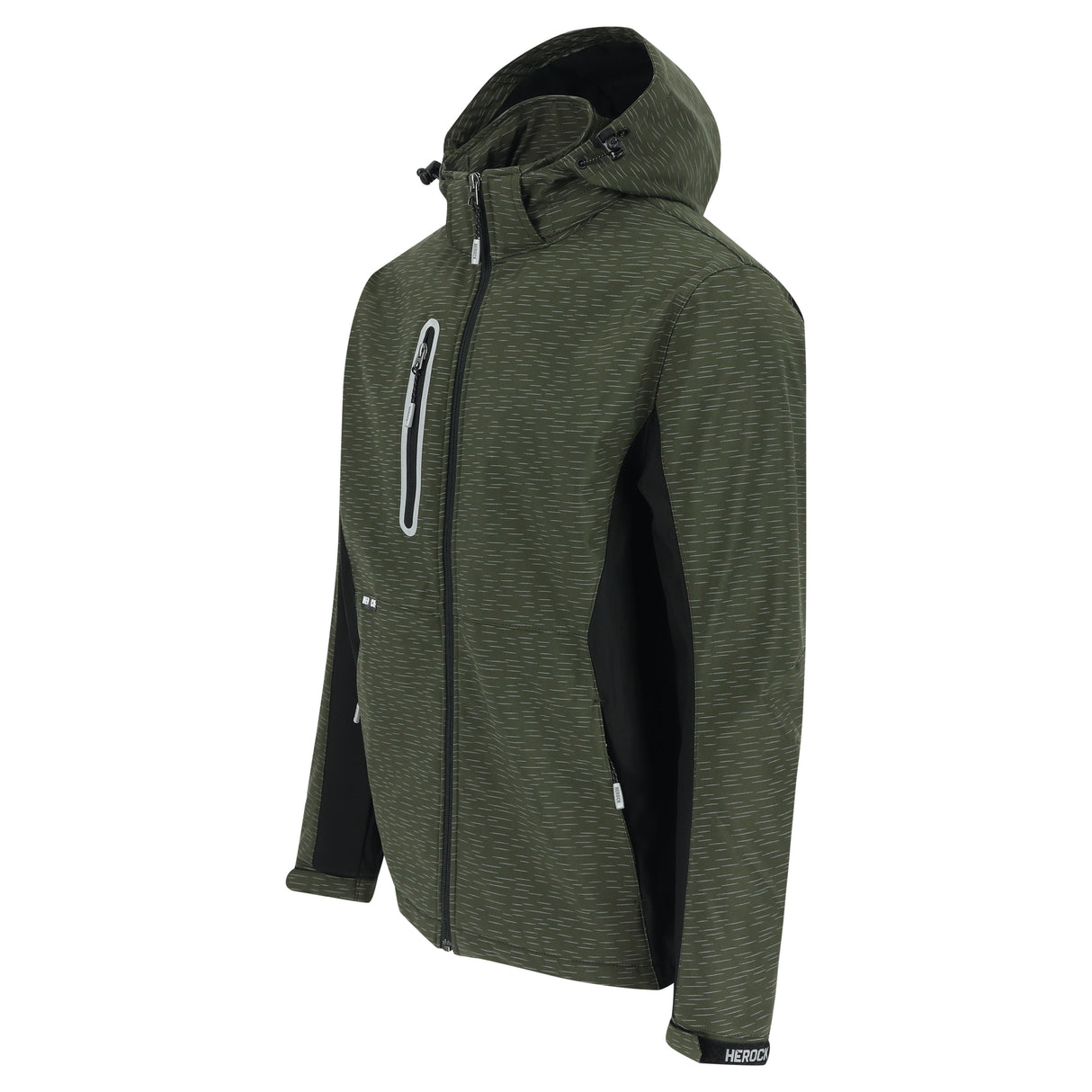 HEROCK Flexor reflecterende 3-laags softshelljas – schuin achteraanzicht