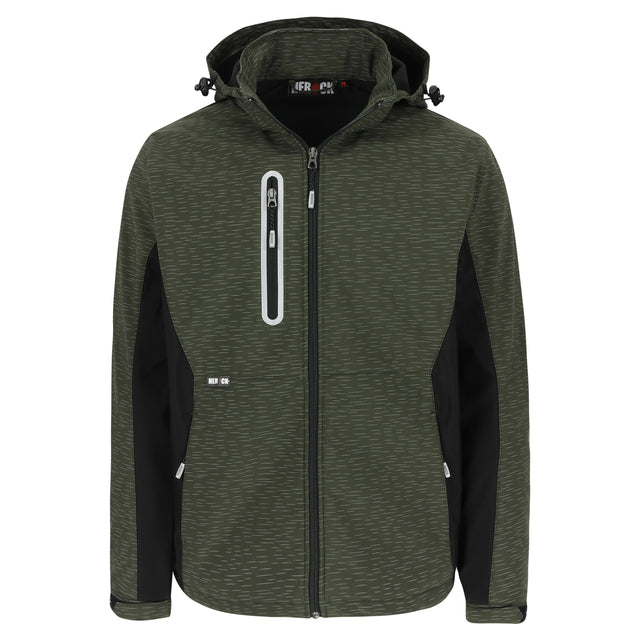 HEROCK Flexor reflecterende 3-laags softshelljas – vooraanzicht