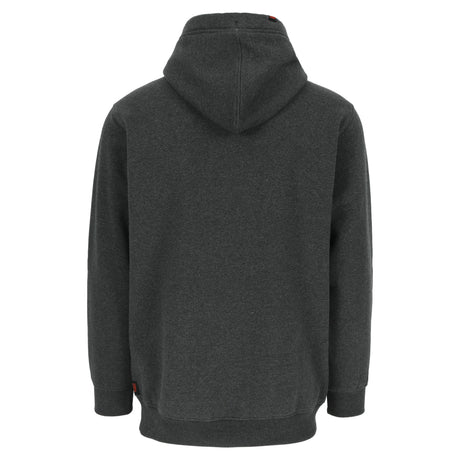 HEROCK Hali zware hoodie met reliëflogo – achteraanzicht