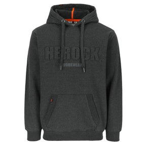 HEROCK Hali zware hoodie met reliëflogo – vooraanzicht