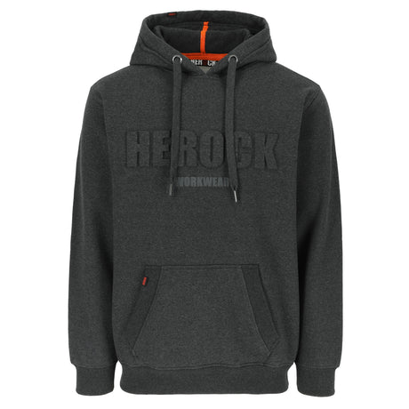 HEROCK Hali zware hoodie met reliëflogo – vooraanzicht