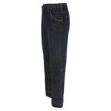 HEROCK Kronos jeans werkbroek met Cordura® kniezakken – schuin achteraanzicht