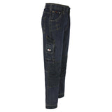 HEROCK Kronos jeans werkbroek met Cordura® kniezakken – schuin vooraanzicht