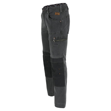 HEROCK Sphinx thermoregulerende stretch werkjeans – schuin achteraanzicht