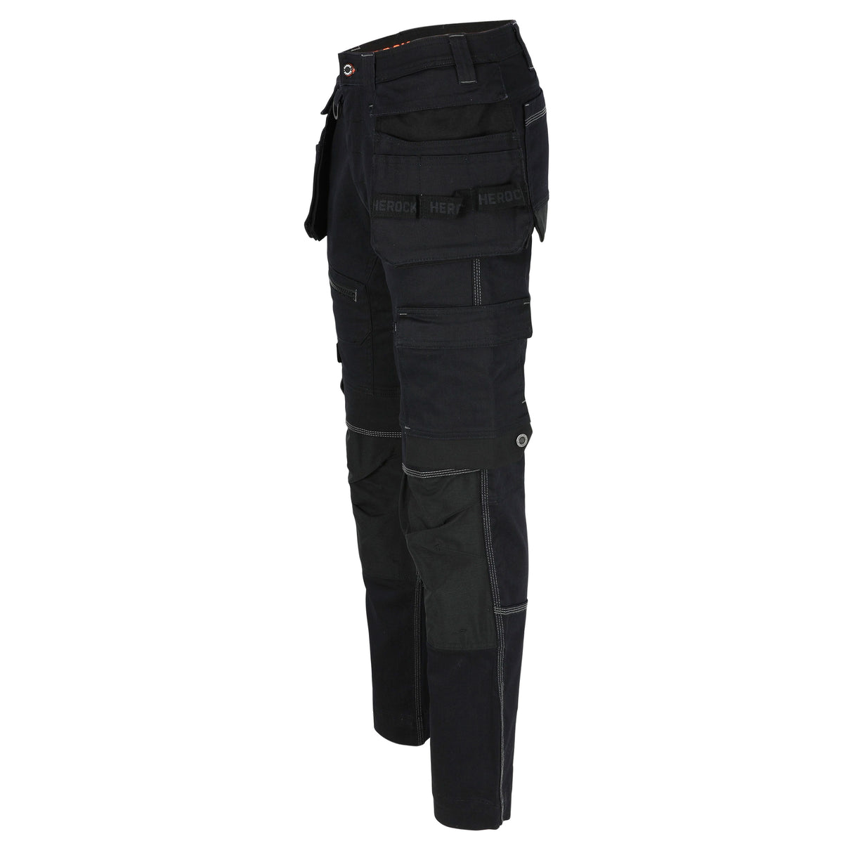 HEROCK Linx slim-fit stretch werkjeans met spijkerzakken – schuin achteraanzicht