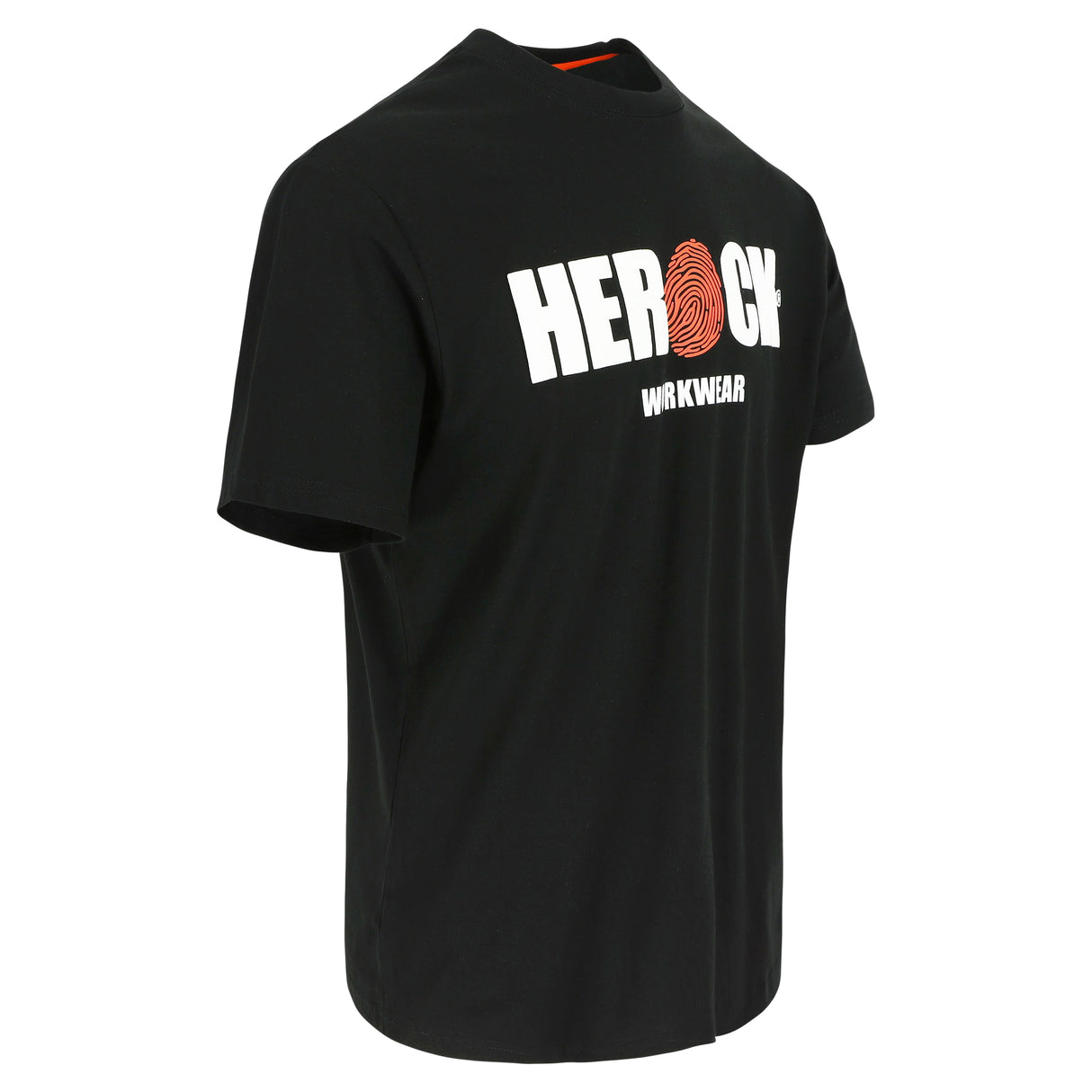 HEROCK Eni werk T-shirt met logoprint – schuin vooraanzicht