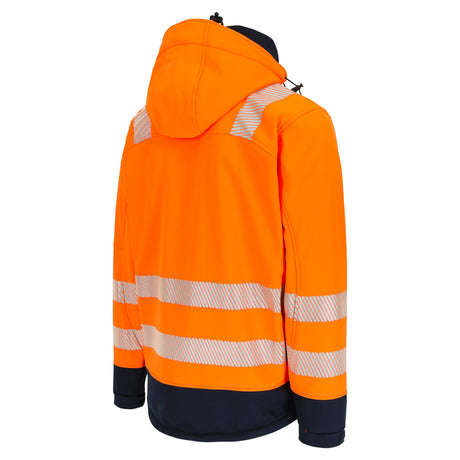 HEROCK Gregor high-vis thermische softshelljas – achteraanzicht