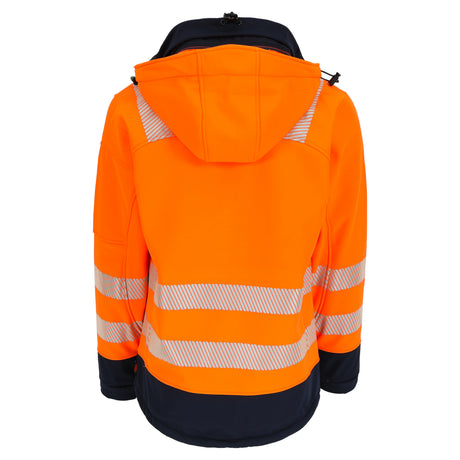 HEROCK Gregor high-vis thermische softshelljas – achteraanzicht