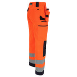 HEROCK Styx high-vis werkbroek met Cordura® kniezakken – achteraanzicht