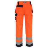 HEROCK Styx high-vis werkbroek met Cordura® kniezakken – achteraanzicht