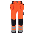 HEROCK Styx high-vis werkbroek met Cordura® kniezakken – vooraanzicht