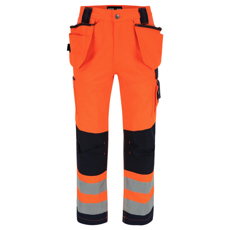 HEROCK Styx high-vis werkbroek met Cordura® kniezakken – vooraanzicht