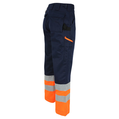 HEROCK Olympus high-vis werkbroek EN ISO 20471 – achteraanzicht