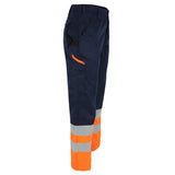 HEROCK Olympus high-vis werkbroek EN ISO 20471 – schuin vooraanzicht